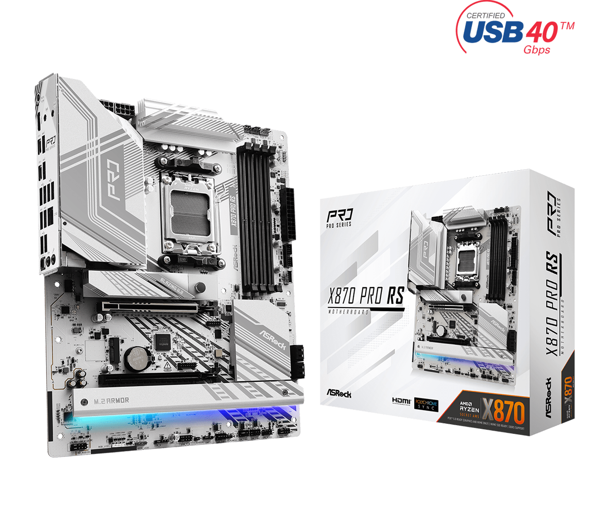 ASRock X870 PRO RS AM5 ATX Motherboard - Newegg.com